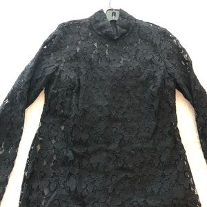 INC lace high neck top.